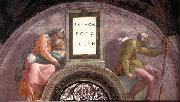 Michelangelo Buonarroti Salmon - Boaz - Obed oil painting
